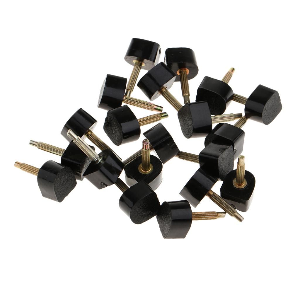 2x Set Of 10 Pair Ladies Black Heel Plate Spare Heel For High-Heeled