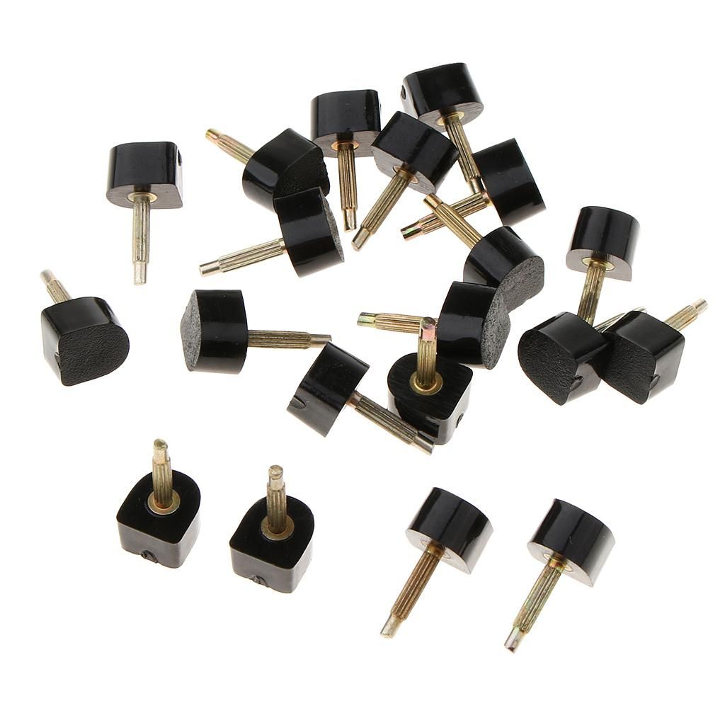 2x Set Of 10 Pair Ladies Black Heel Plate Spare Heel For High-Heeled