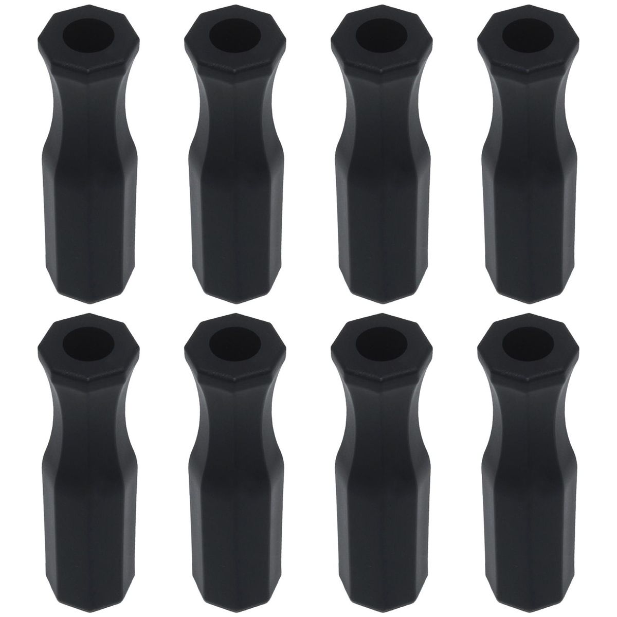 8 Pack Foosball Handle Grips 5/8 Inch Foosball Rods Black Replacement
