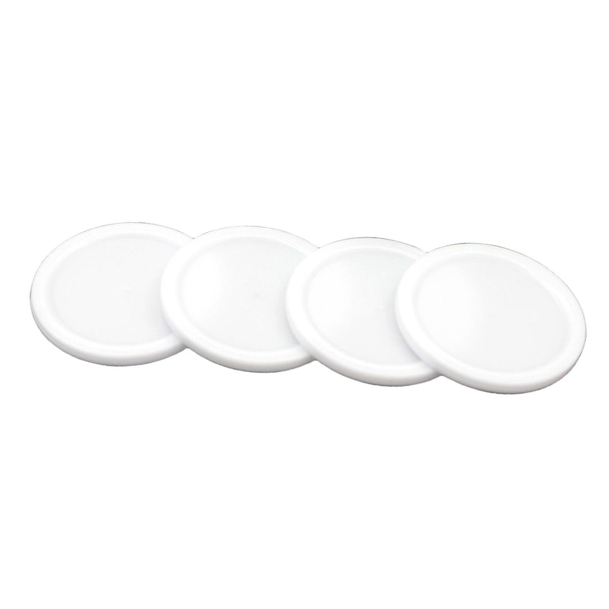 2PCS  Air Hockey Push And 4PCS Small Size Puck White
