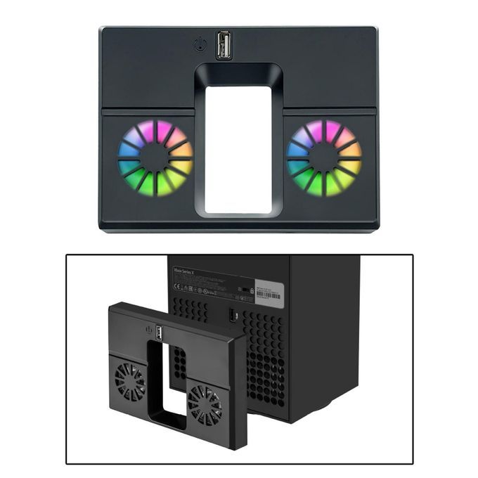 RGB Cooling Fan Stand External USB Radiator For Xbox Series X