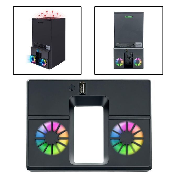 RGB Cooling Fan Stand External USB Radiator For Xbox Series X
