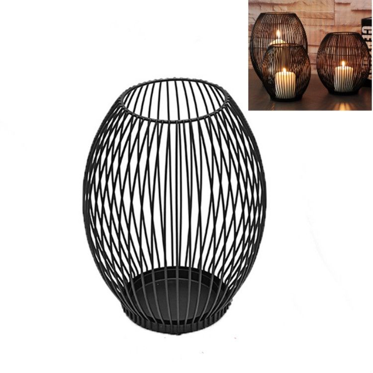 Simple Romantic Wrought Iron Candle Holder Without Candles
