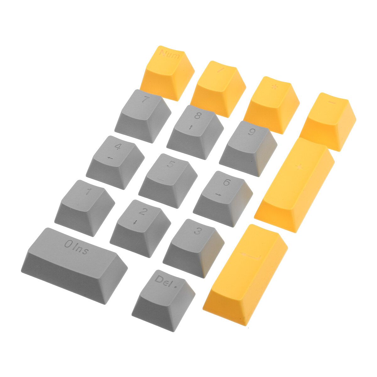 1Pc ABS Sublimation Keycaps Set 111 Keys Orange/Gray OEM Height Mechanical Gaming Keyboard Keycaps（ Keycap） Grey