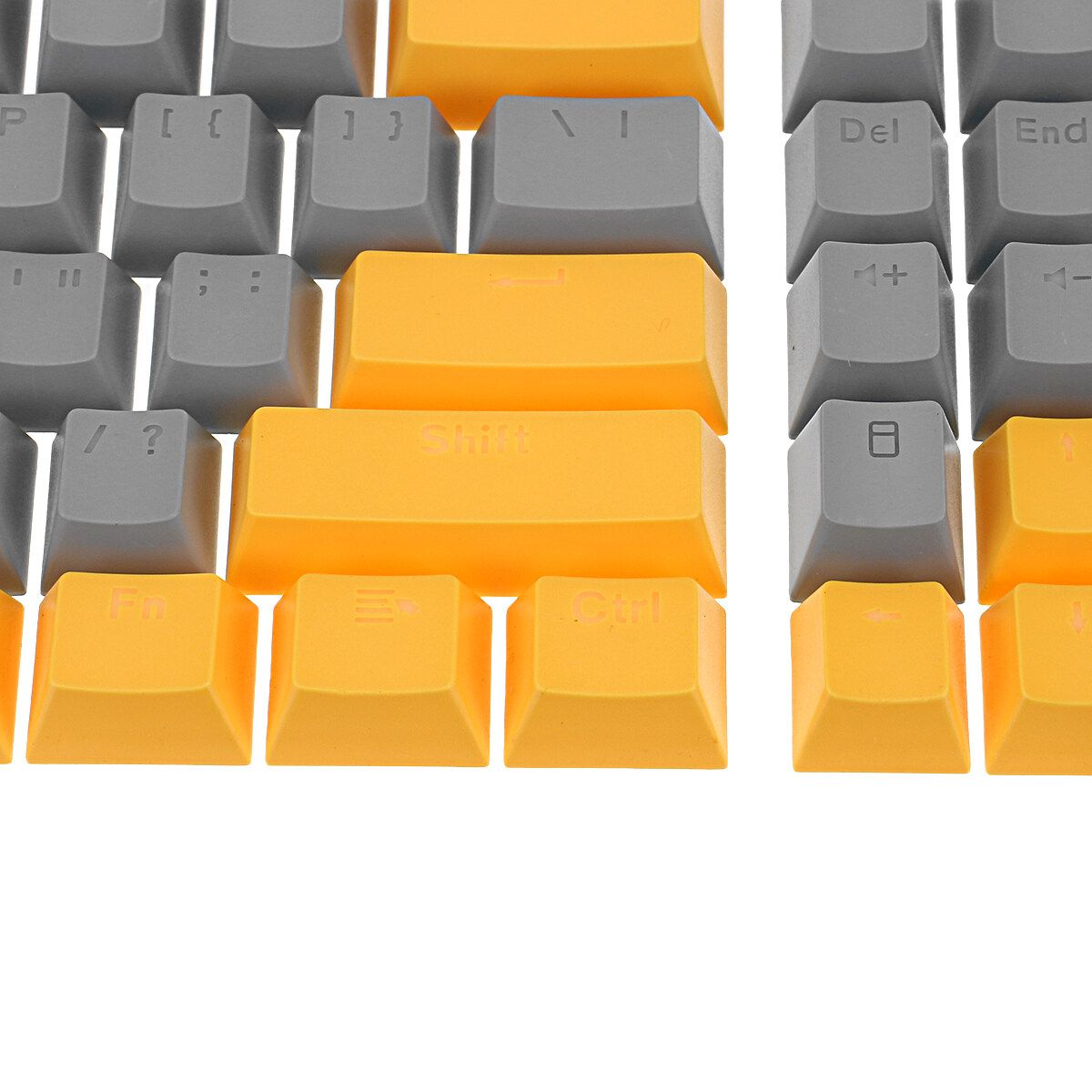 1Pc ABS Sublimation Keycaps Set 111 Keys Orange/Gray OEM Height Mechanical Gaming Keyboard Keycaps（ Keycap） Grey