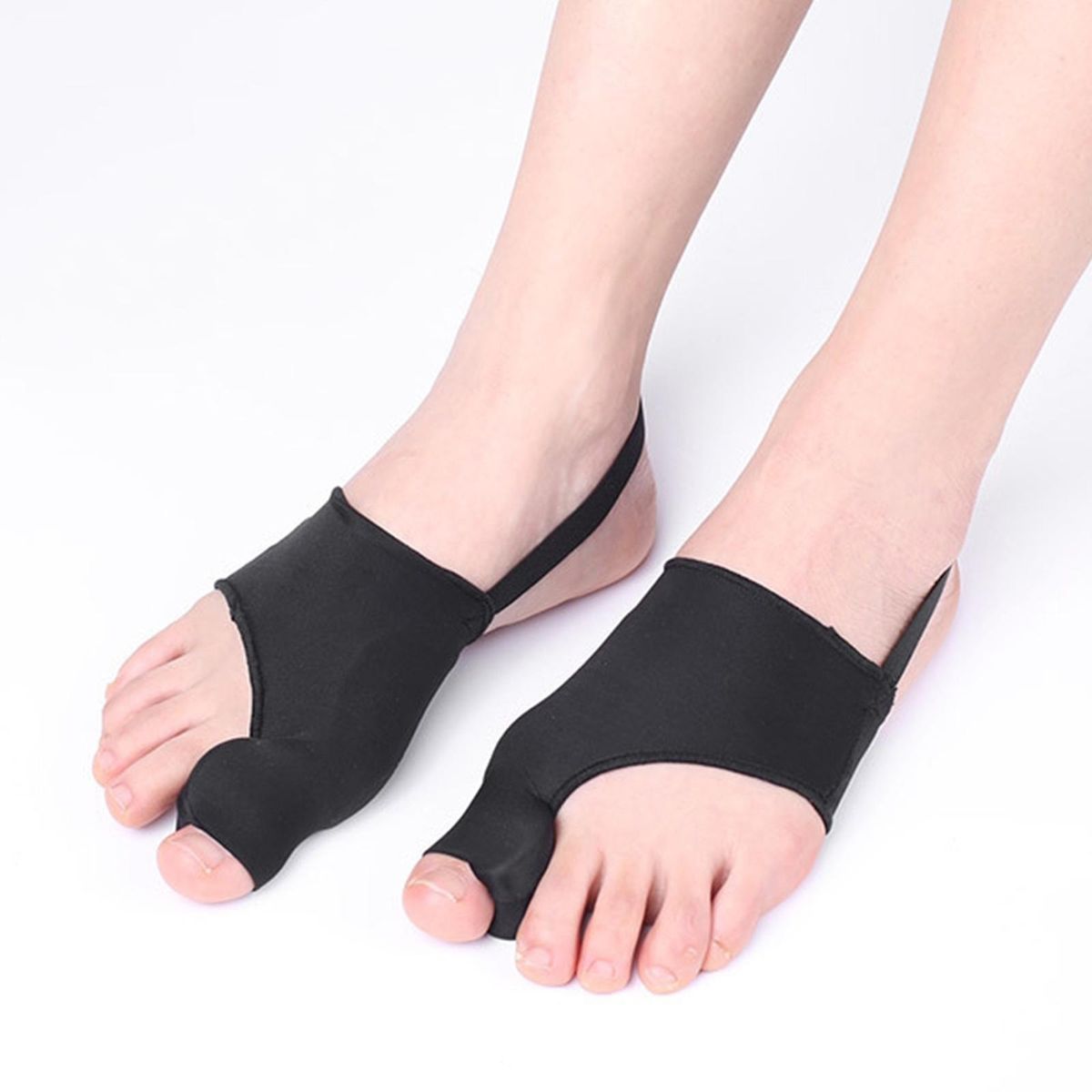 2Pcs Bunion Corrector Relief For Big Toe Joint Hallux Valgus Black L