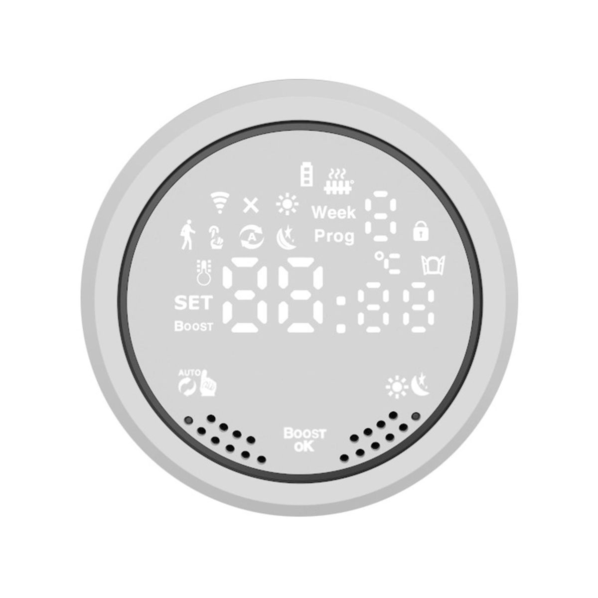 ZigBee 3.0 TRV Thermostatic Valve Radiator Valve Intelligent Temperature Control Valve Portable Radiator Valve Programmable Temperature Controller Household Thermostat Valve Temperature Regulating Valve ZigBee  Smart Life APP