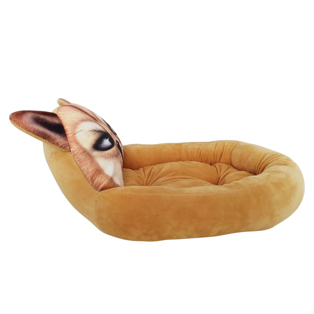 Warm-Keeping Cartoon Pet Bed Soft Comfortable Cat Cushion