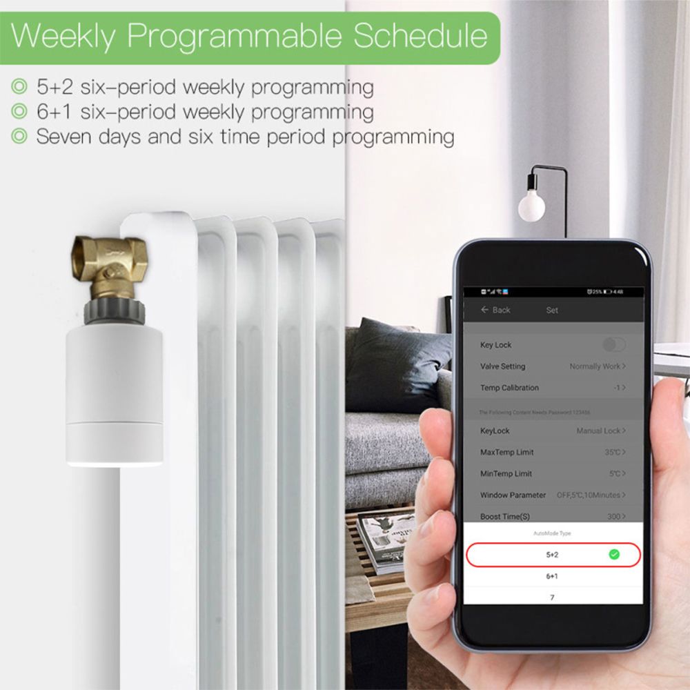 ZigBee 3.0 TRV Thermostatic Valve Radiator Valve Intelligent