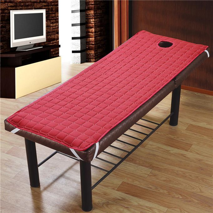 SPA  Table Pad Costmetic Face Bed Mattress Sheet Wine Red