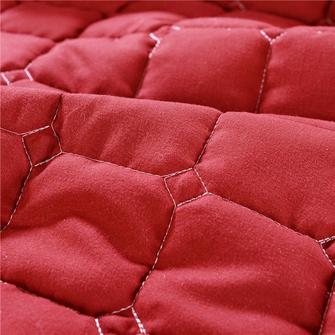 SPA  Table Pad Costmetic Face Bed Mattress Sheet Wine Red
