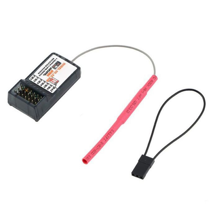 FS-R6B 2.4Ghz 6CH RC Receiver For FlySky-Transparent Grey