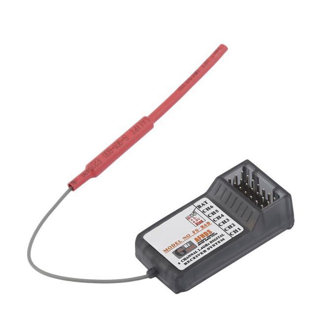 FS-R6B 2.4Ghz 6CH RC Receiver For FlySky-Transparent Grey