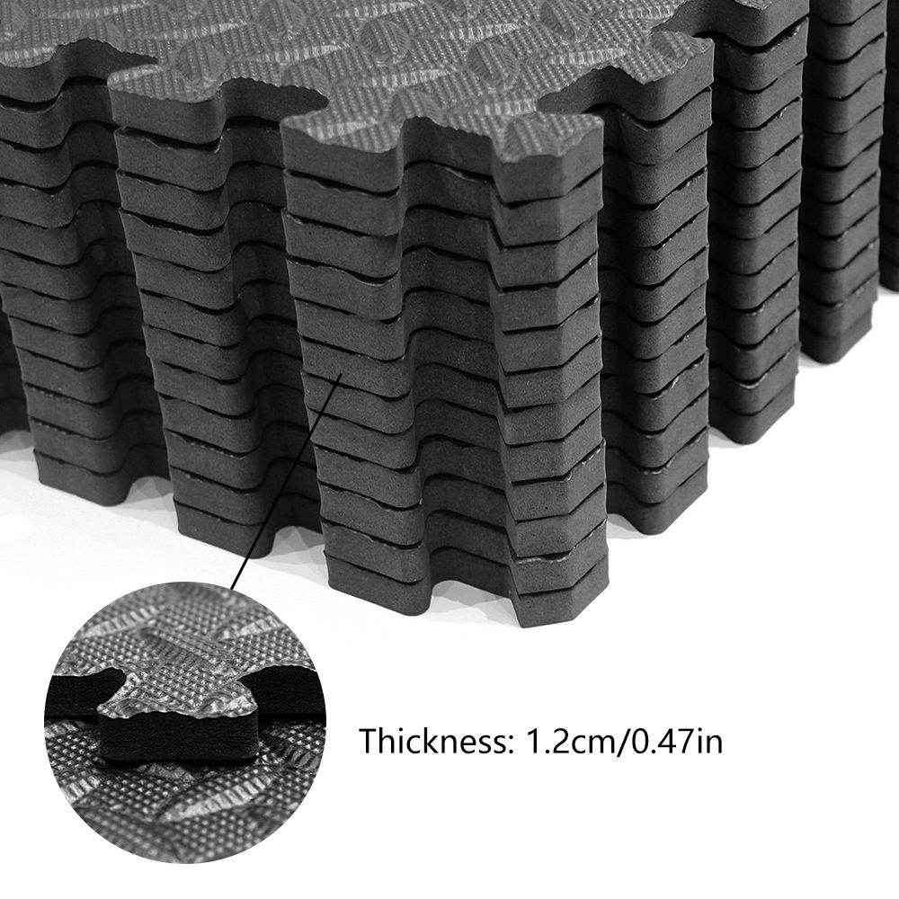 12PCS 30*30cm Protective Floor Mat Anti-slip Bubble Bowl