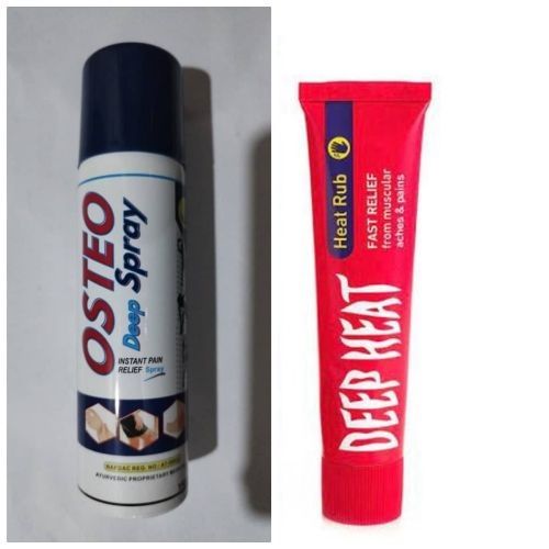 Spray + Deep Heat Rub For Muscle/Bone/Nerves/Vein Pain