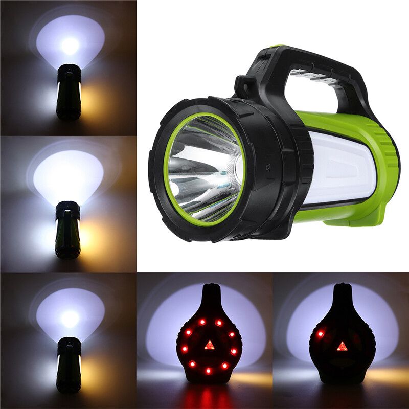 8000W/9000W/10000W LED Flashlight Searchlight Waterproof USB Rechargeable Work Light Handheld Torch Emergency Security Spotlight Lamp Camping Lantern Outdoor