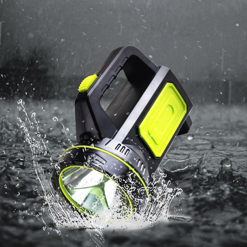 8000W/9000W/10000W LED Flashlight Searchlight Waterproof USB Rechargeable Work Light Handheld Torch Emergency Security Spotlight Lamp Camping Lantern Outdoor