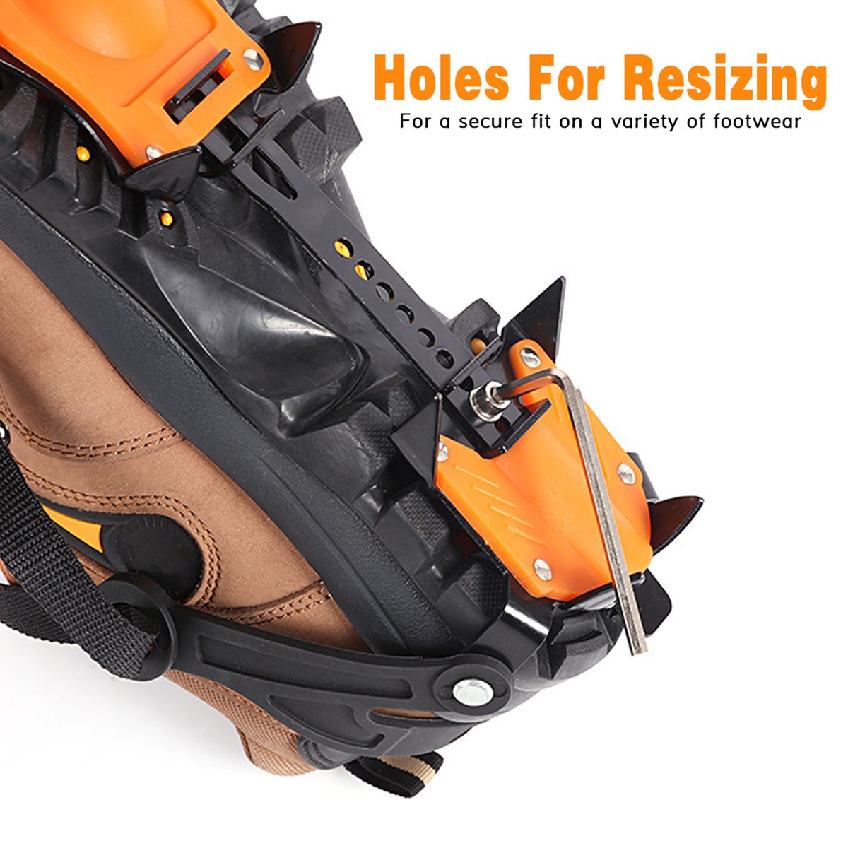 Crampons Ice Traction Cleats For Boots Shoes Anti-slip Snow