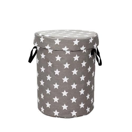 Round Cask Canvas Storage Bag Children Toys Small Household Prevent Dust Storages Bags Clothes Organizer