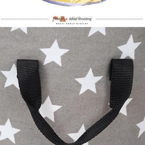 Round Cask Canvas Storage Bag Children Toys Small Household Prevent Dust Storages Bags Clothes Organizer