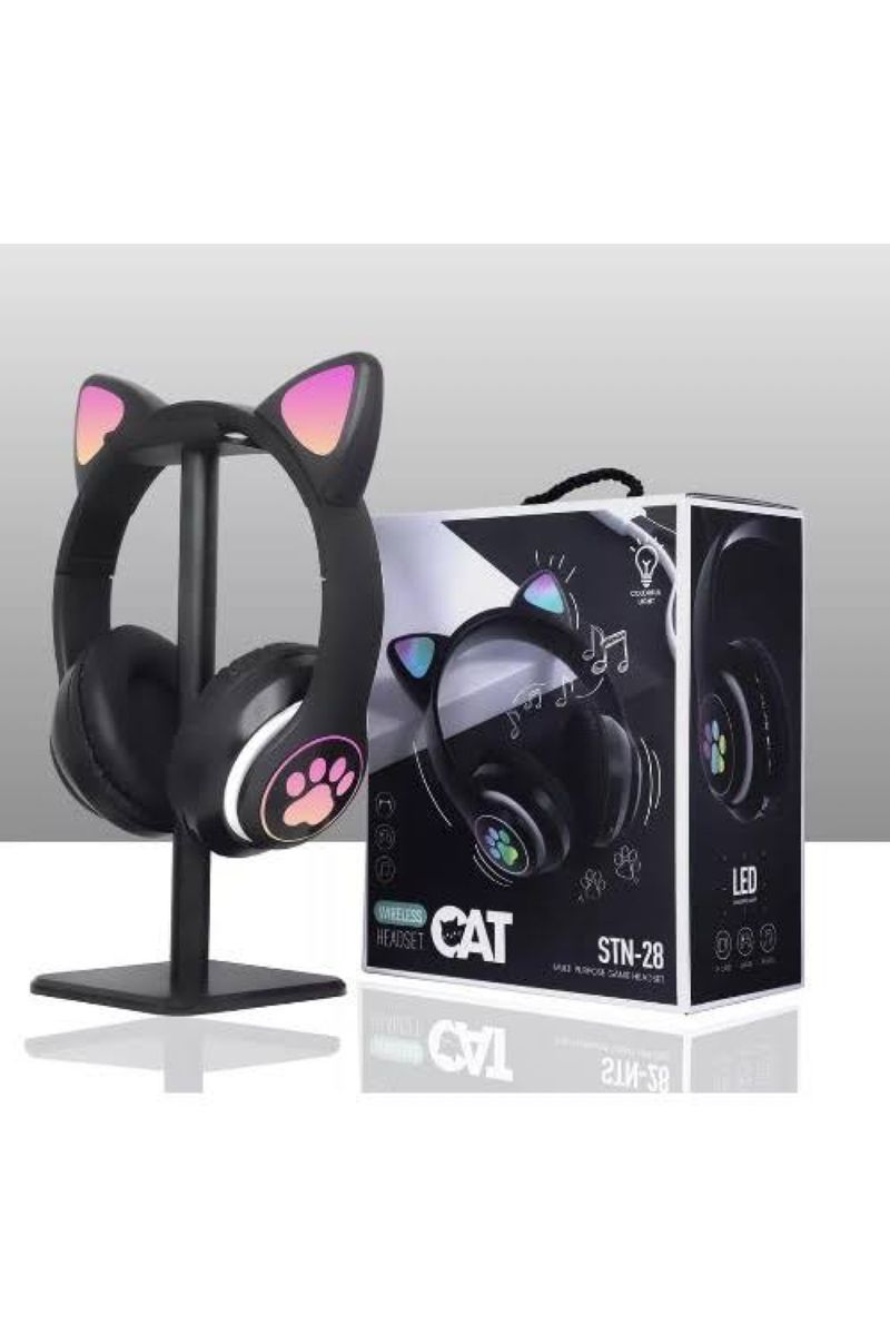 Powerful 5.0 Stereo High Bass Cat Ear Wireless Headphones