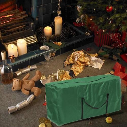 Christmas Tree Storage Bag Extra Large Waterproof Dustproof Cover Protect Quilt Clothes Furniture Cushion Zipped Storage Bags