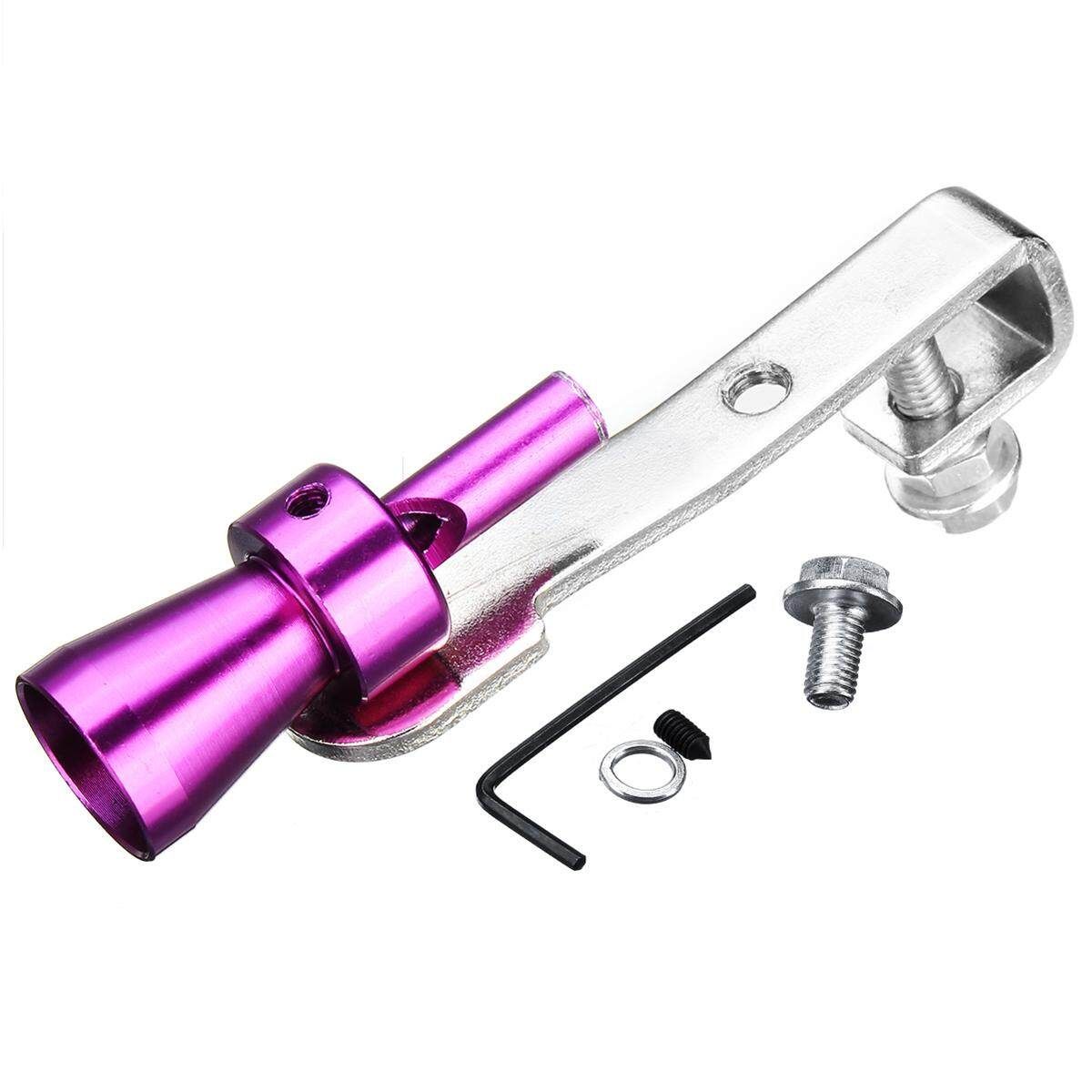 XL Turbo Sound Exhaust Muffler Simulator Pipe Blow-Off Valve Tailpipe Purple XL