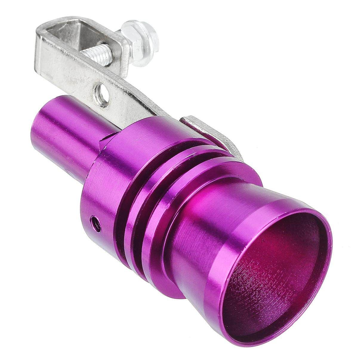 XL Turbo Sound Exhaust Muffler Simulator Pipe Blow-Off Valve Tailpipe Purple XL