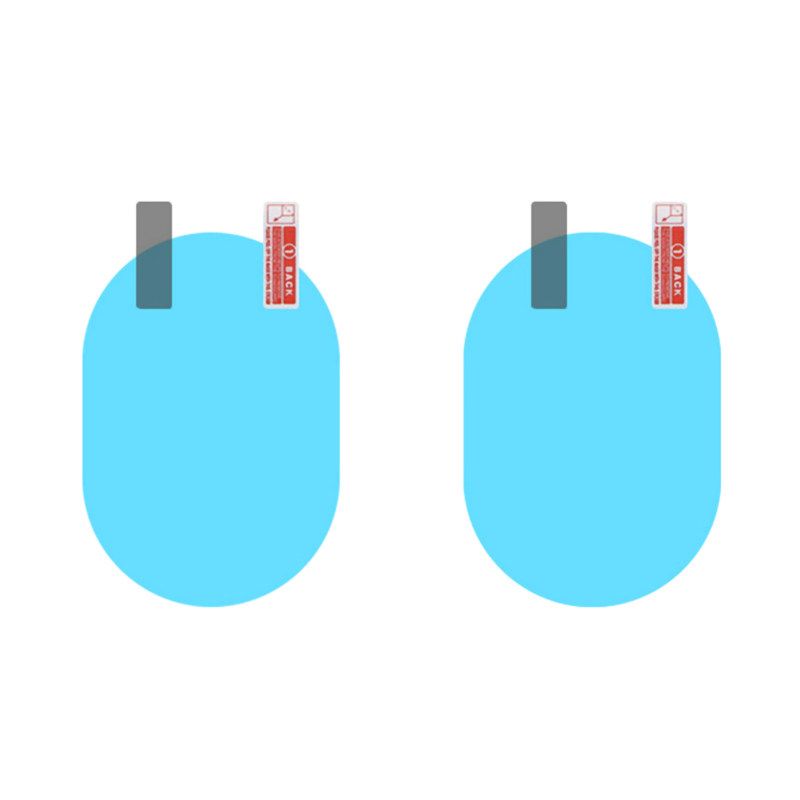 2Pcs Anti-Fog Car Rearview Mirror Window Film Rainproof-