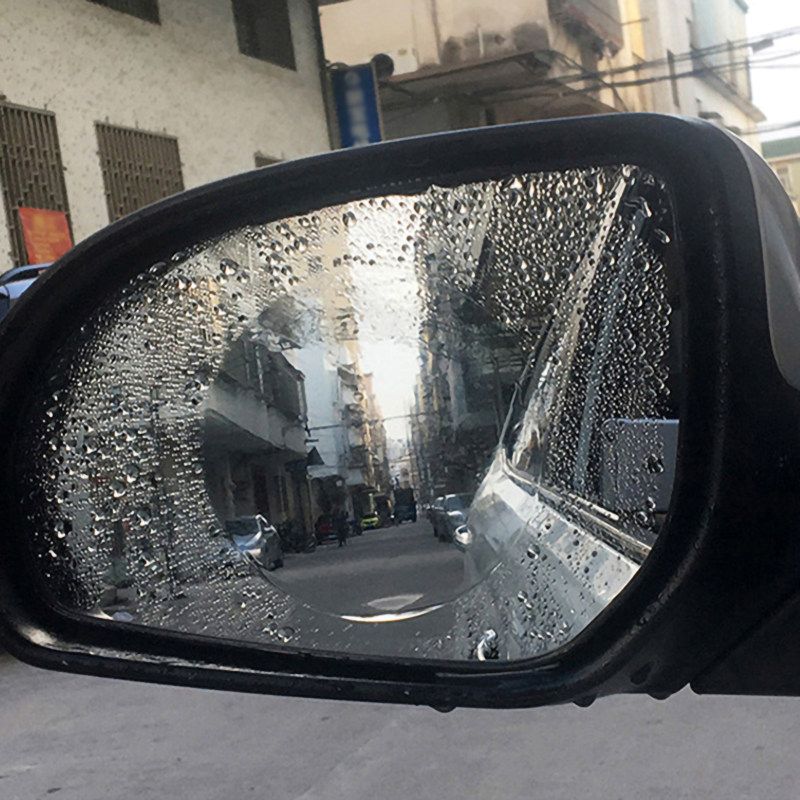 2Pcs Anti-Fog Car Rearview Mirror Window Film Rainproof-