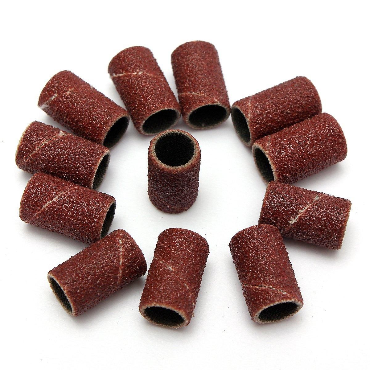 100 PCS Nail Drill Sanding Band Machine Repment Bits Pedicure 80