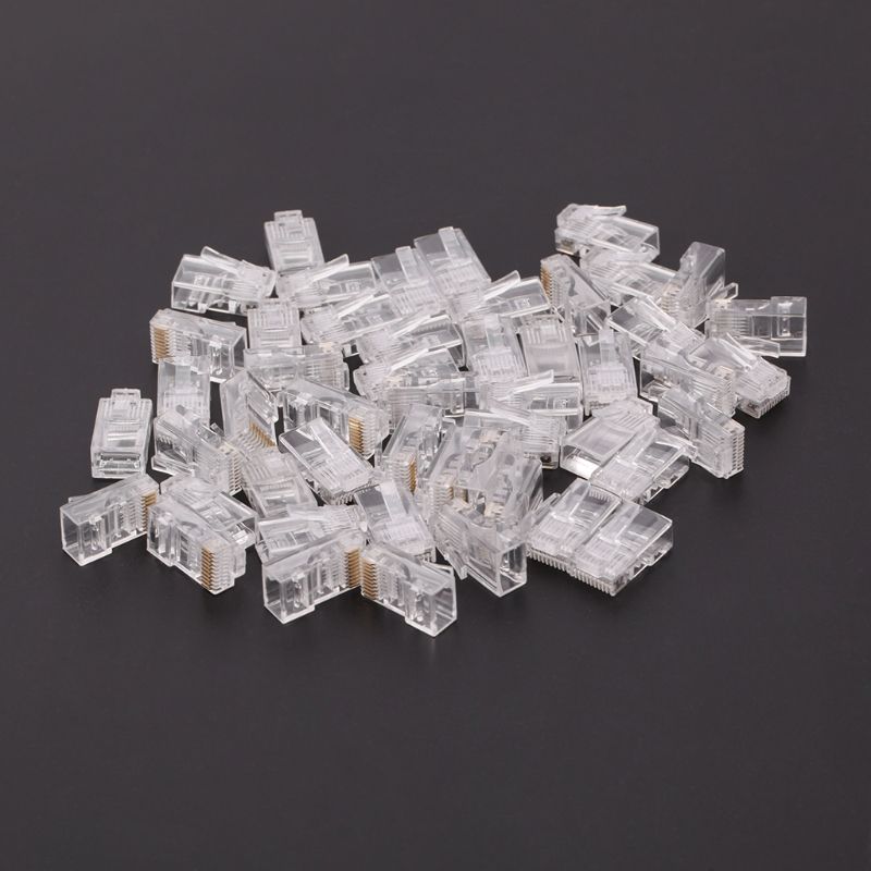 Pcs Pack Stranded 10P10C Network Cable Connector RJ48