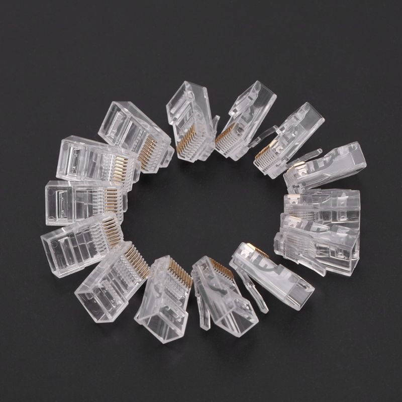 Pcs Pack Stranded 10P10C Network Cable Connector RJ48