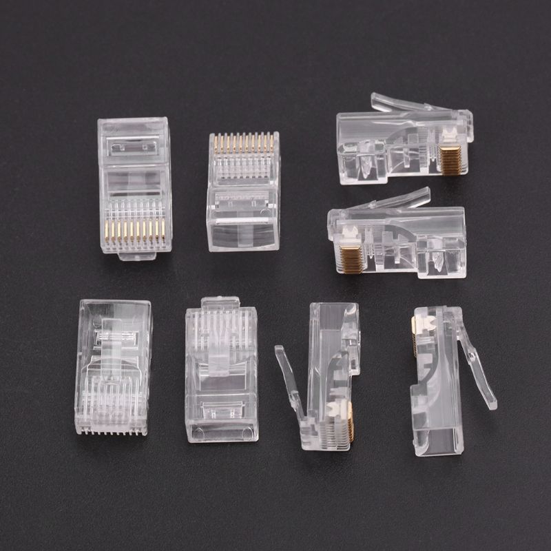 Pcs Pack Stranded 10P10C Network Cable Connector RJ48