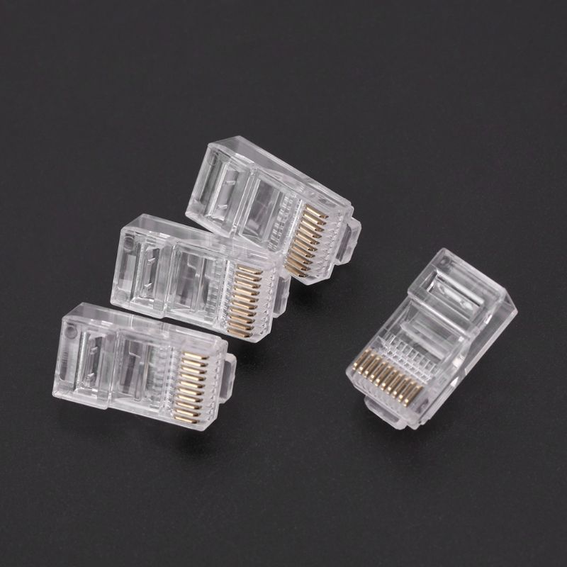Pcs Pack Stranded 10P10C Network Cable Connector RJ48