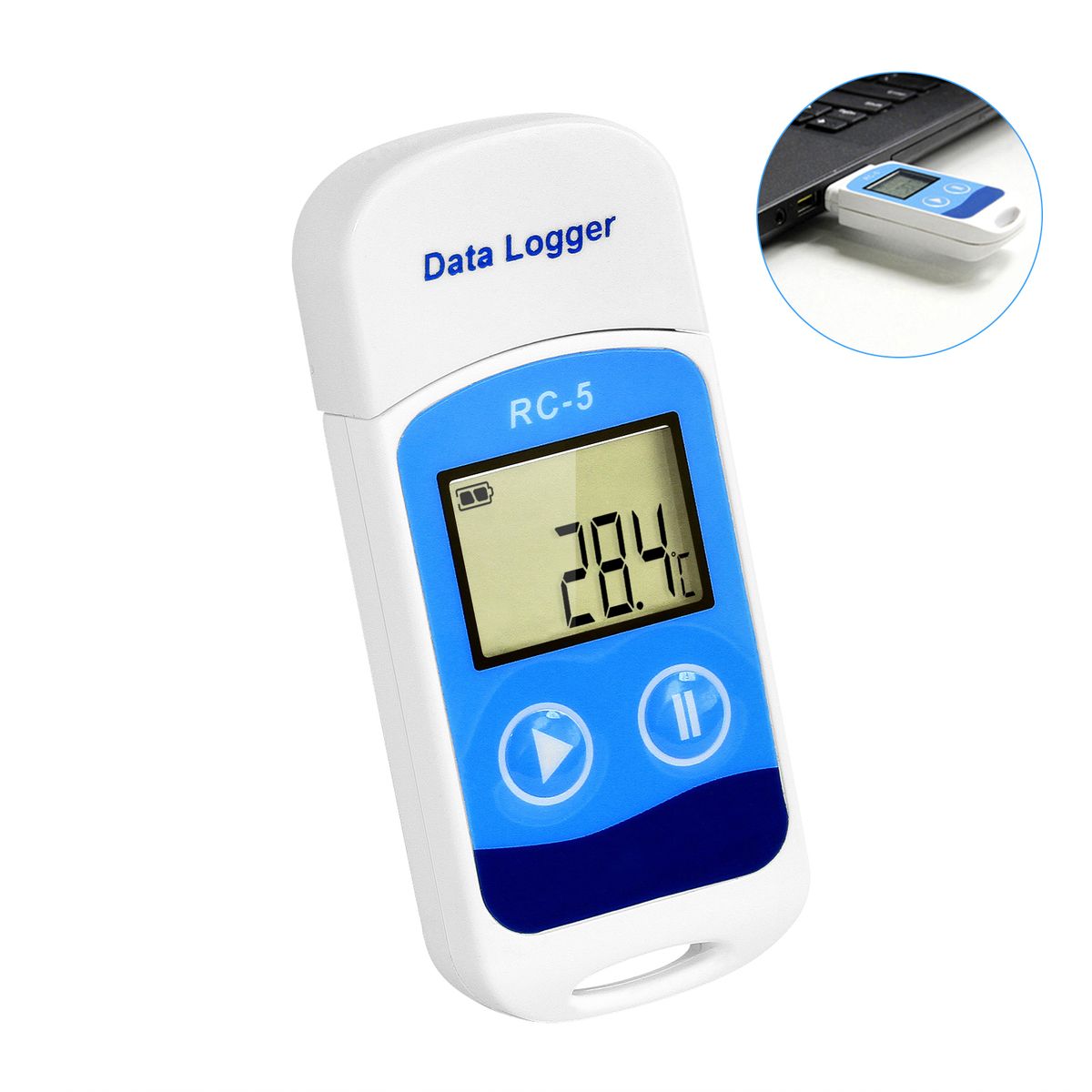 Temperature Data Logger High Accuracy USB Data Recorder