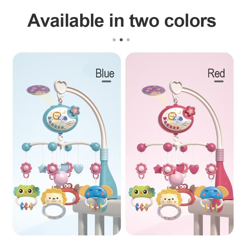Newborn Crib Bell 0-1 Years Old Be Remotely Controlled Baby Toys Can Rotated Educational Bedside Rattle Car Pendant Hanging