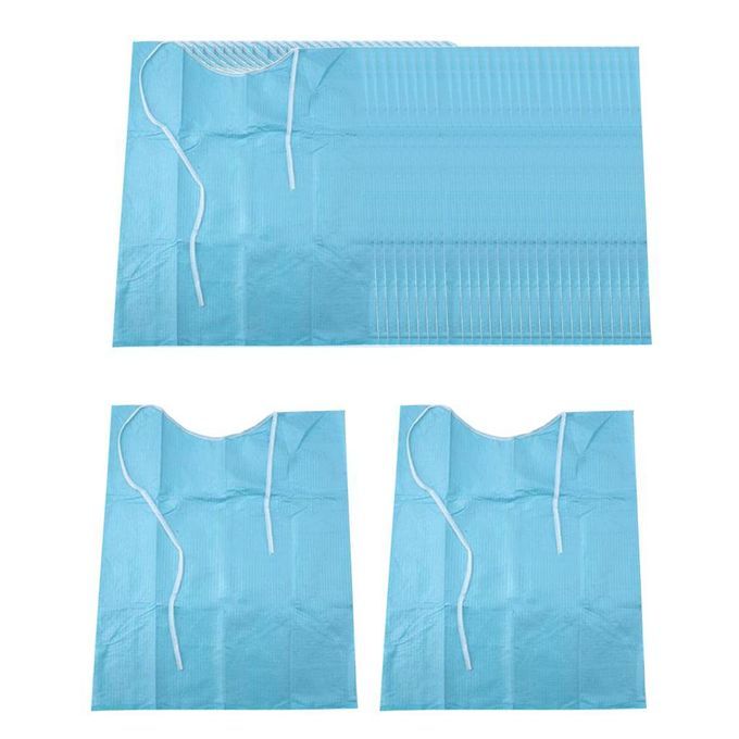 Set Of 30 Disposable Dental Bibs Paper Sputa Pad Consumables Dental