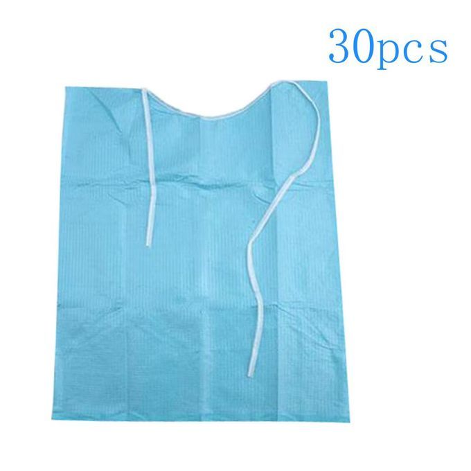 Set Of 30 Disposable Dental Bibs Paper Sputa Pad Consumables Dental