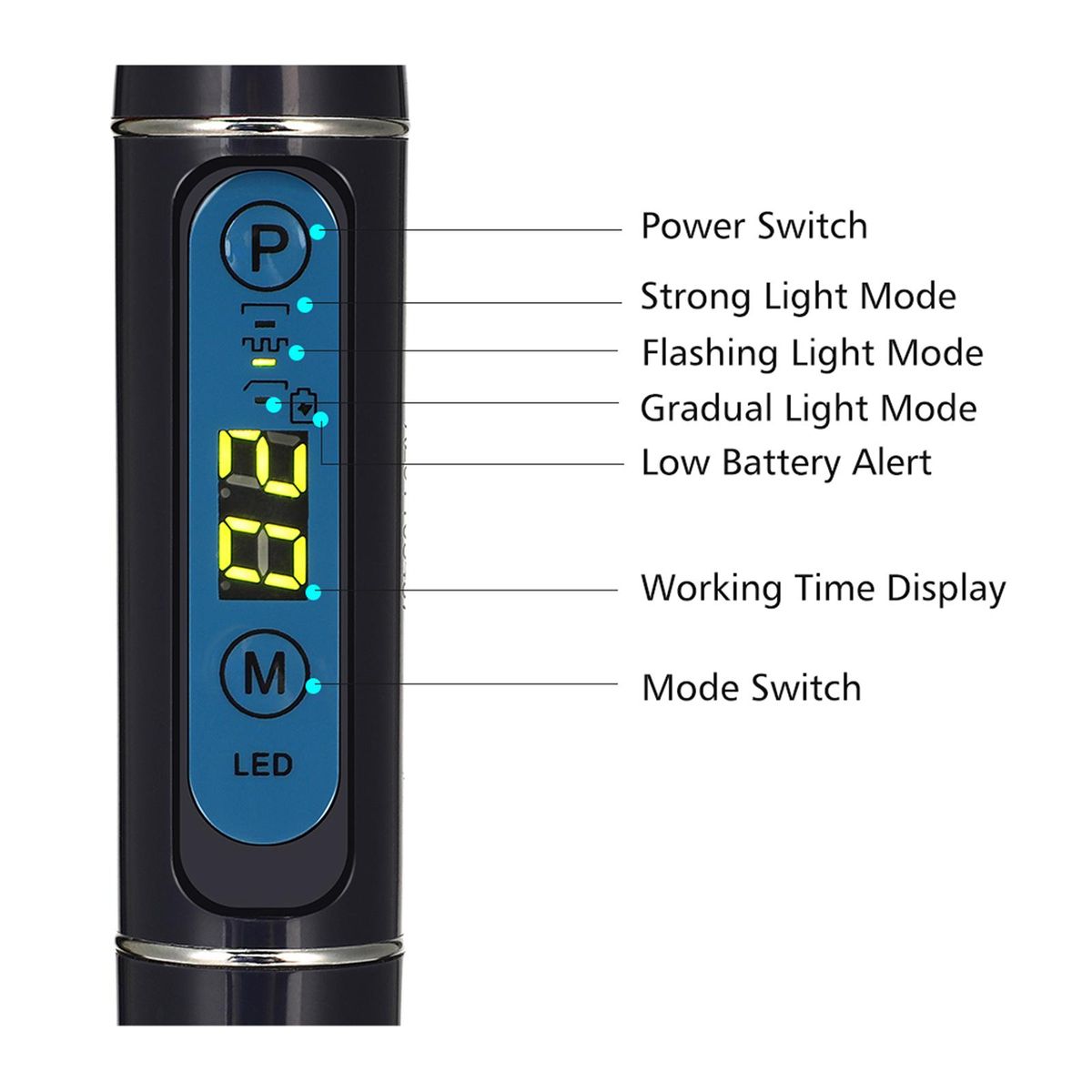 LED Curing Light 1200-2000MW/cm2 USB  W/  Head Blue
