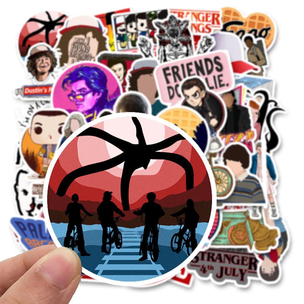 50PcsSet Drama Stickers American Drama Stranger Things 3 Thriller Fantasy TV Show