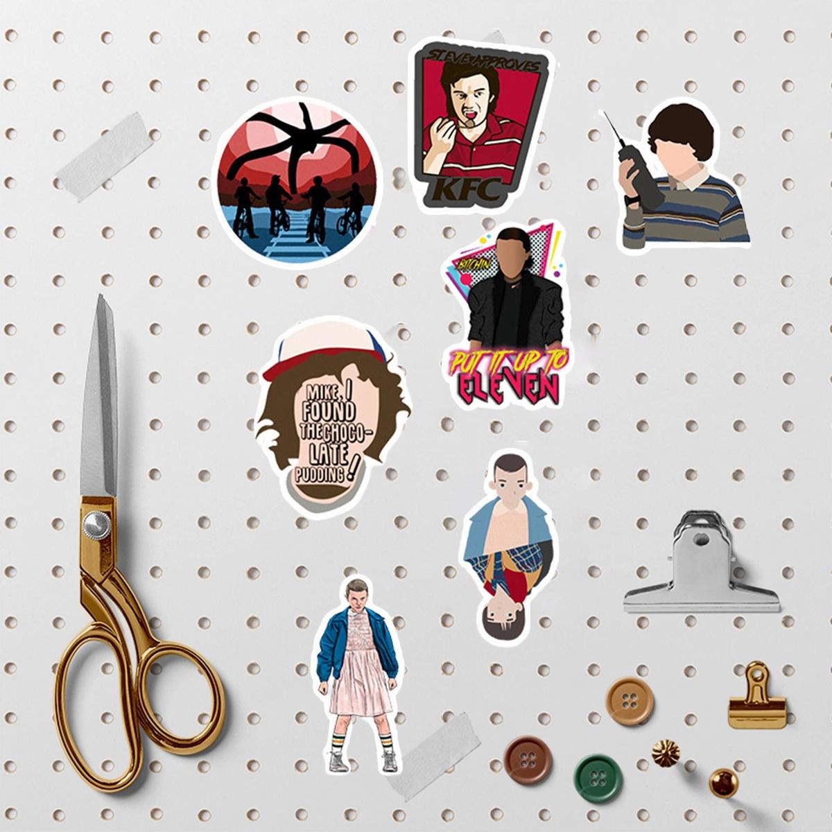 50PcsSet Drama Stickers American Drama Stranger Things 3 Thriller Fantasy TV Show