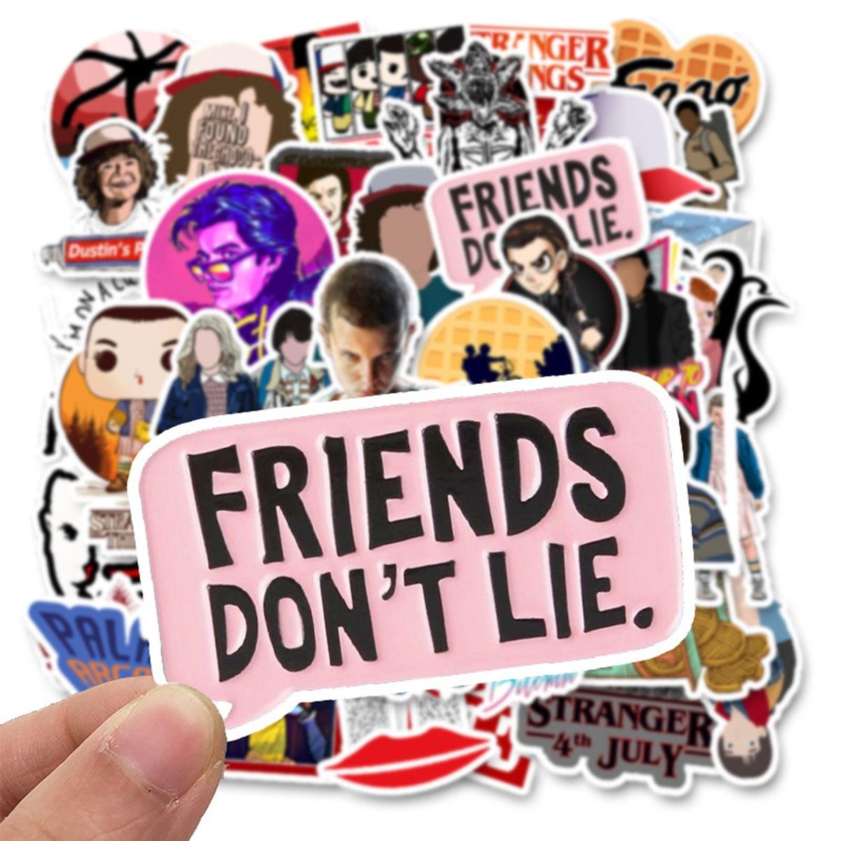 50PcsSet Drama Stickers American Drama Stranger Things 3 Thriller Fantasy TV Show