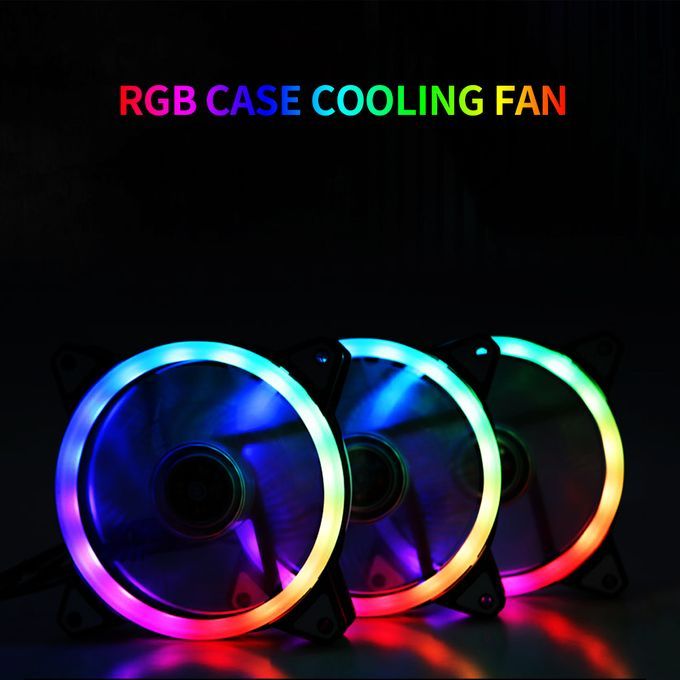 Computer Radiator 12cm RGB Case Cooling Fan 3 Fans