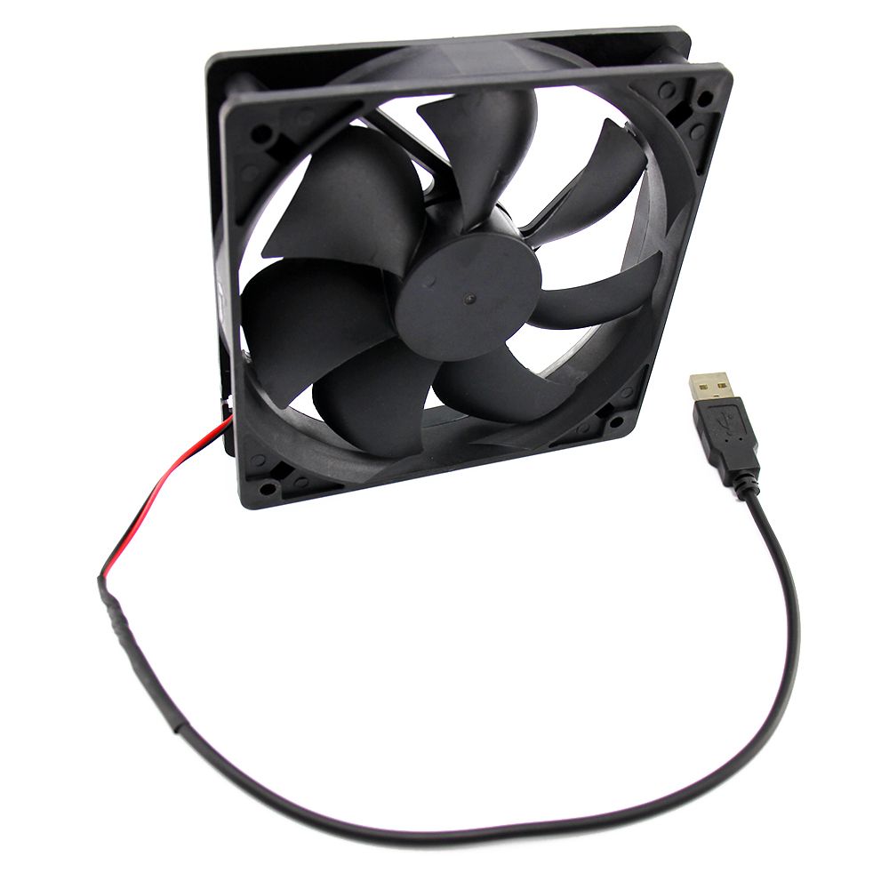 Router Fan DIY PC Cooler TV Box Wireless Cooling Silent Quiet DC 5V USB Power 120mm Fan 120x25mm 12CM W/Screws Protective Net 1PCS