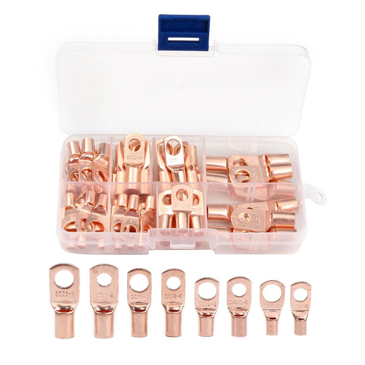 140Pcs Crimping Terminals Heavy Load Good-Yellow