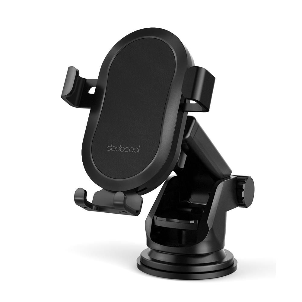 dodocool 10W Fast Charge Wireless Car Charge Phone Holder with 2 Air Vent Mounts Dashboard Windshield Suction Mount 1m Micro-USB Cable for Samsung Galaxy S9+/S9/Note8/S8/S8 Plus/S7/S7 edge/Note5/S6 edge Plus/iPhone X/8 Plus/8
