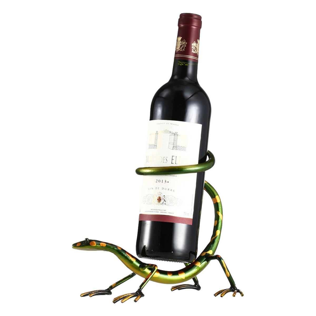 Gecko Wine Rack Tooarts Iron Sculpture Home Decoration Crafts Practical Sculpture