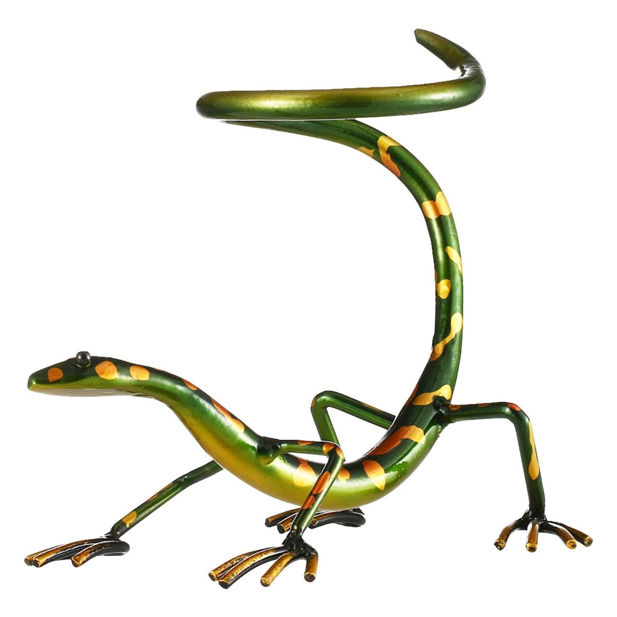 Gecko Wine Rack Tooarts Iron Sculpture Home Decoration Crafts Practical Sculpture