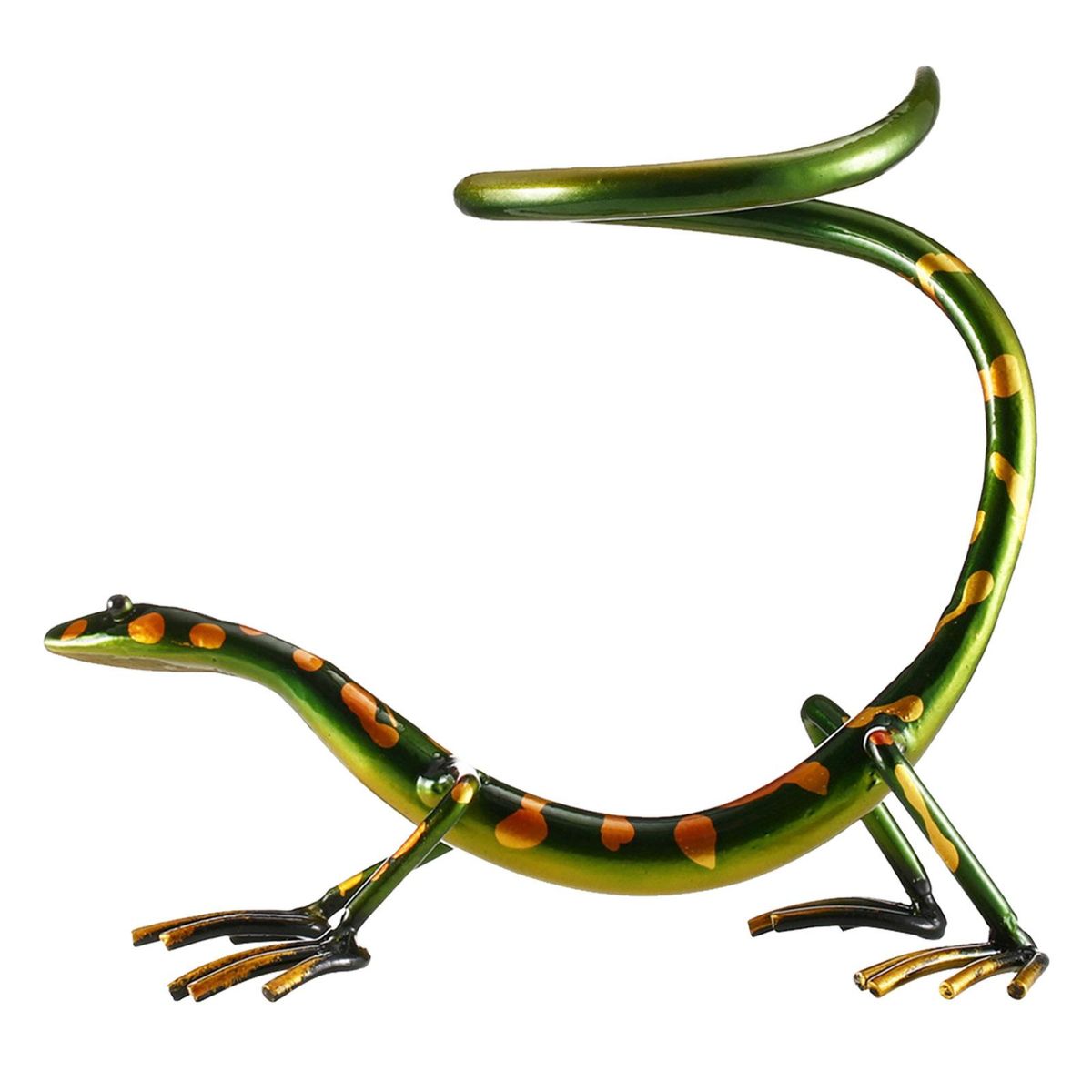 Gecko Wine Rack Tooarts Iron Sculpture Home Decoration Crafts Practical Sculpture